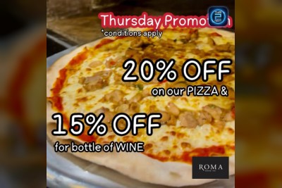 (06 ต.ค. 2568 - 06 พ.ย. 2568) Promotion : โรมา รีสอร์ต แอนด์ เรสเตอรองท์ (ROMA Resort & Restaurant)