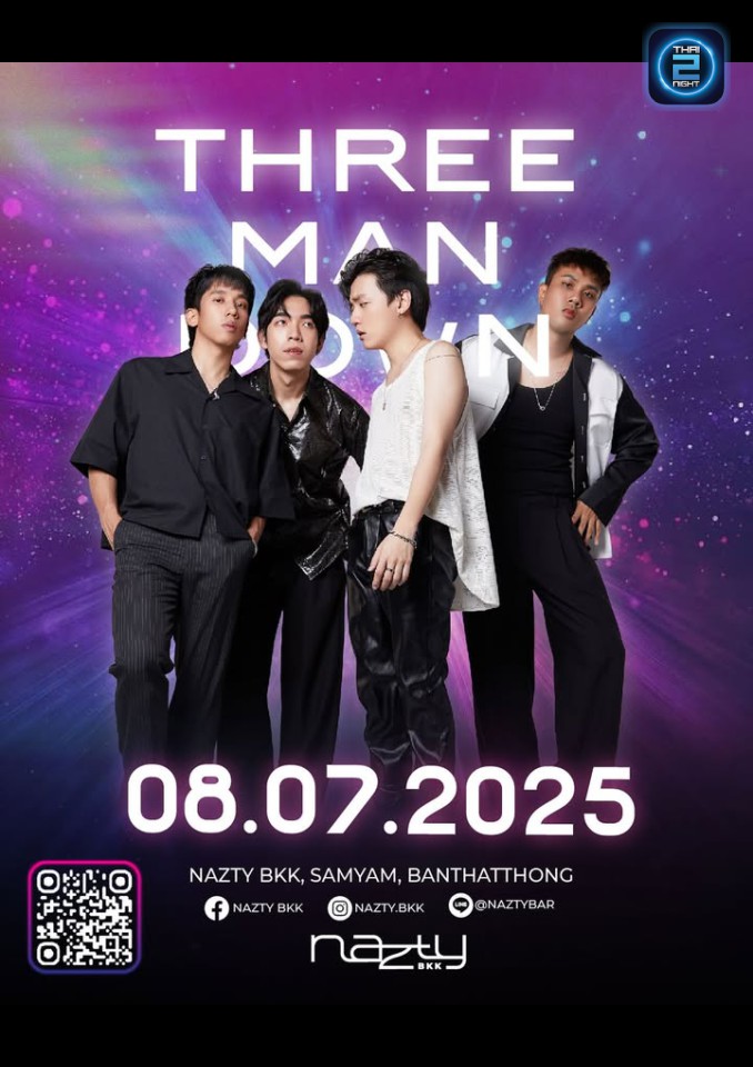Three Man Down : Nazty Bar (Nazty Bar) : Bangkok (กรุงเทพมหานคร)