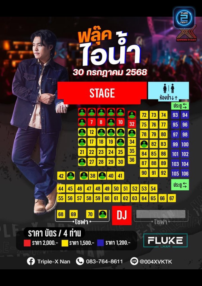 ฟลุ๊ค ไอน้ำ : X2-Nan (X2-Nan) : Nan (น่าน)