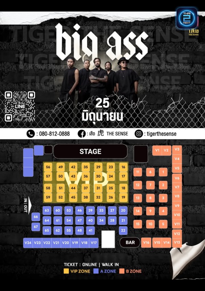 BIG ASS : เสือ 虎 The Sense (เสือ 虎 The Sense) : กรุงเทพมหานคร (Bangkok)
