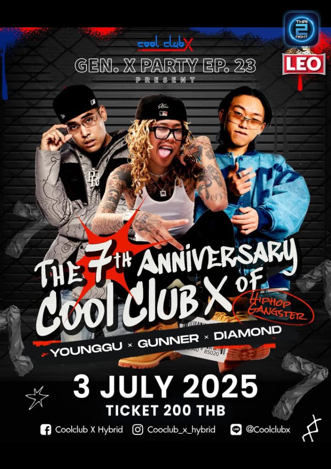 GUNNER, YOUNGGU and DIAMOND : คลูคลับ X ไฮบริด (Coolclub X Hybrid) : ชลบุรี (Chon Buri)