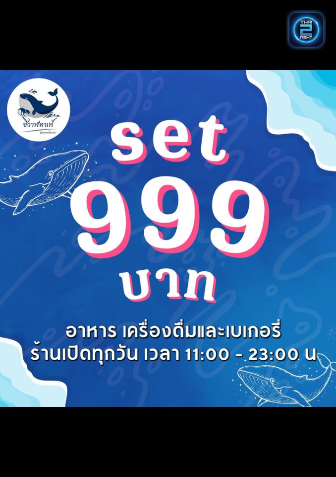Promotion : สวนอาหาร ชีวาฬคาเฟ่ มหาสารคาม (Whale space cafe) : มหาสารคาม (Maha Sarakham)