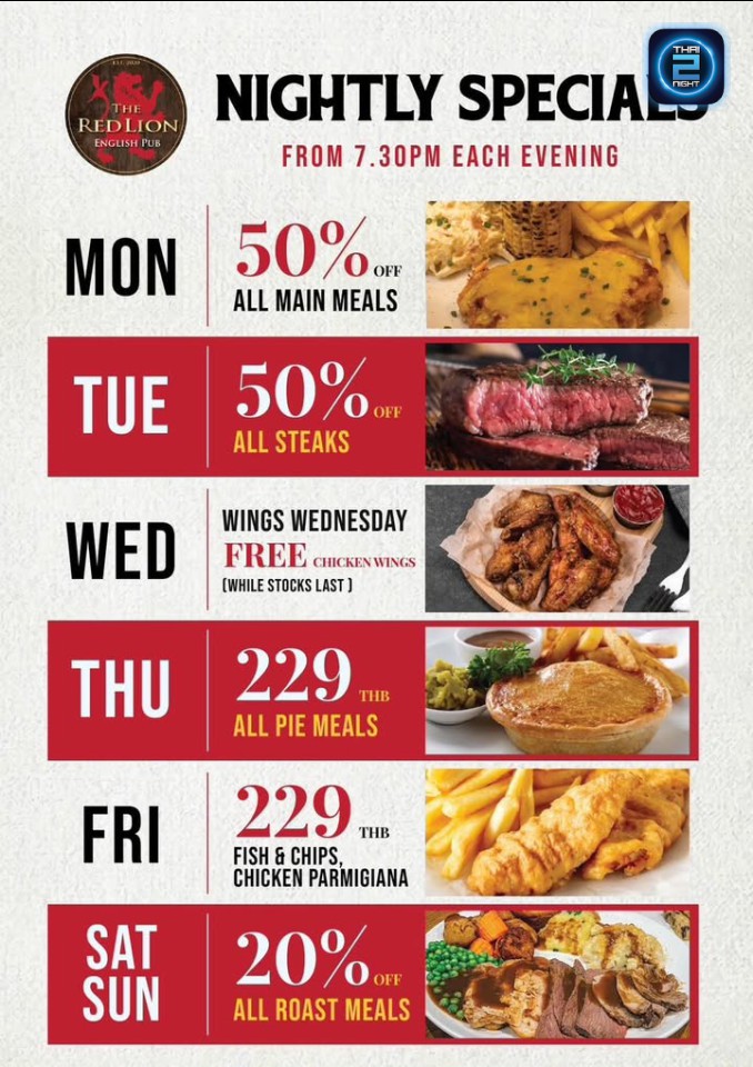 Promotion : The Red Lion English Pub Bangkok (The Red Lion English Pub Bangkok) : กรุงเทพมหานคร (Bangkok)