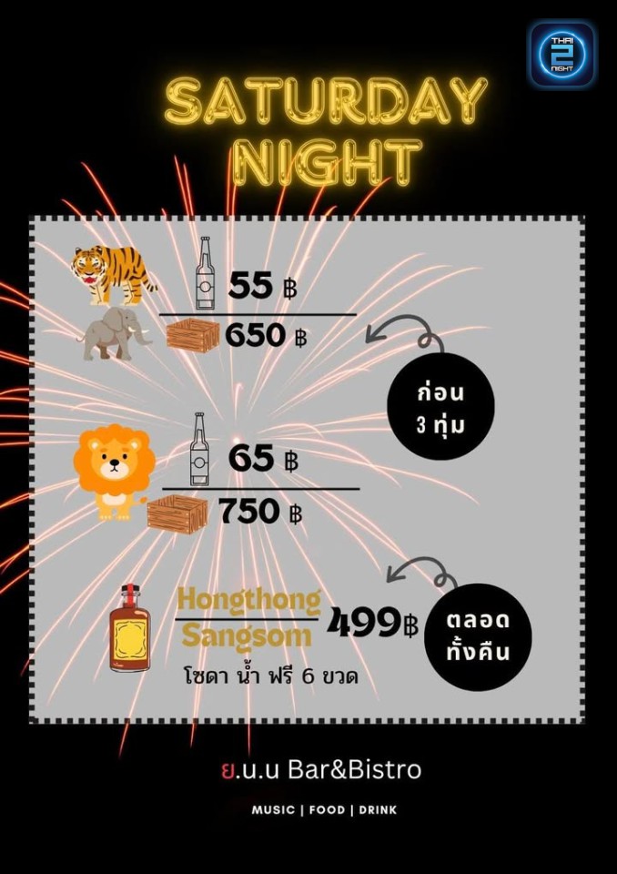 Promotion : ย.น.น Bar & Bistro (Y.N.N Bar & Bistro) : บุรีรัมย์ (Buri Ram)