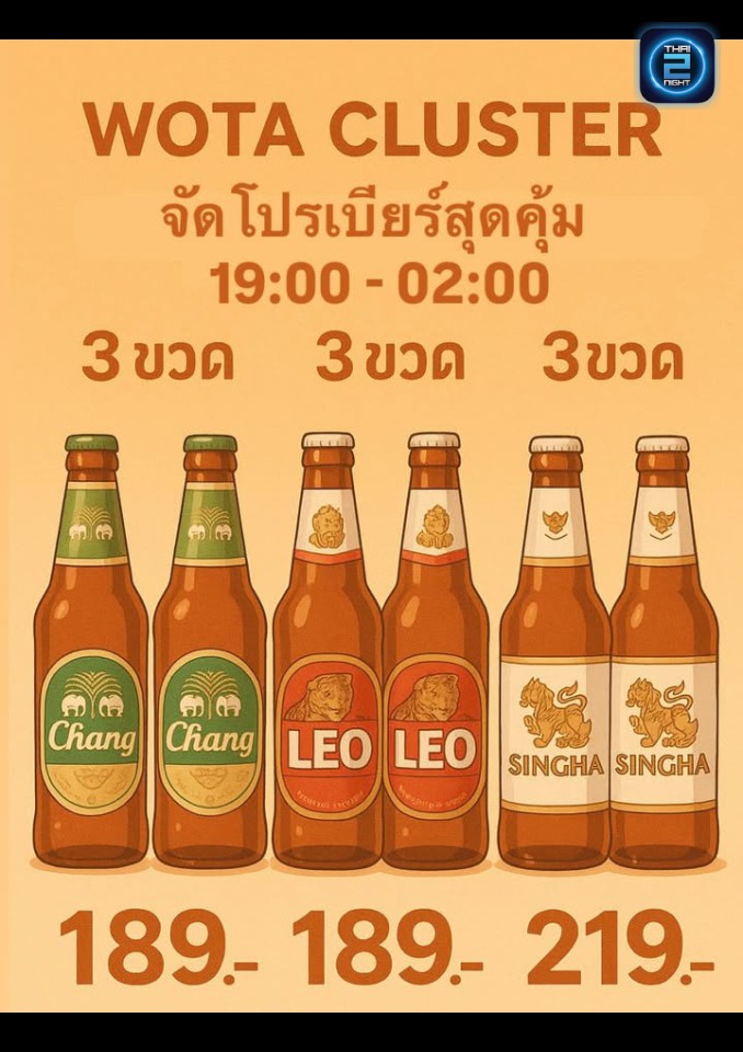 Promotion : Wota Cluster บาร์ลับ รัชดา36 (Wota Cluster บาร์ลับ รัชดา36) : Bangkok (กรุงเทพมหานคร)