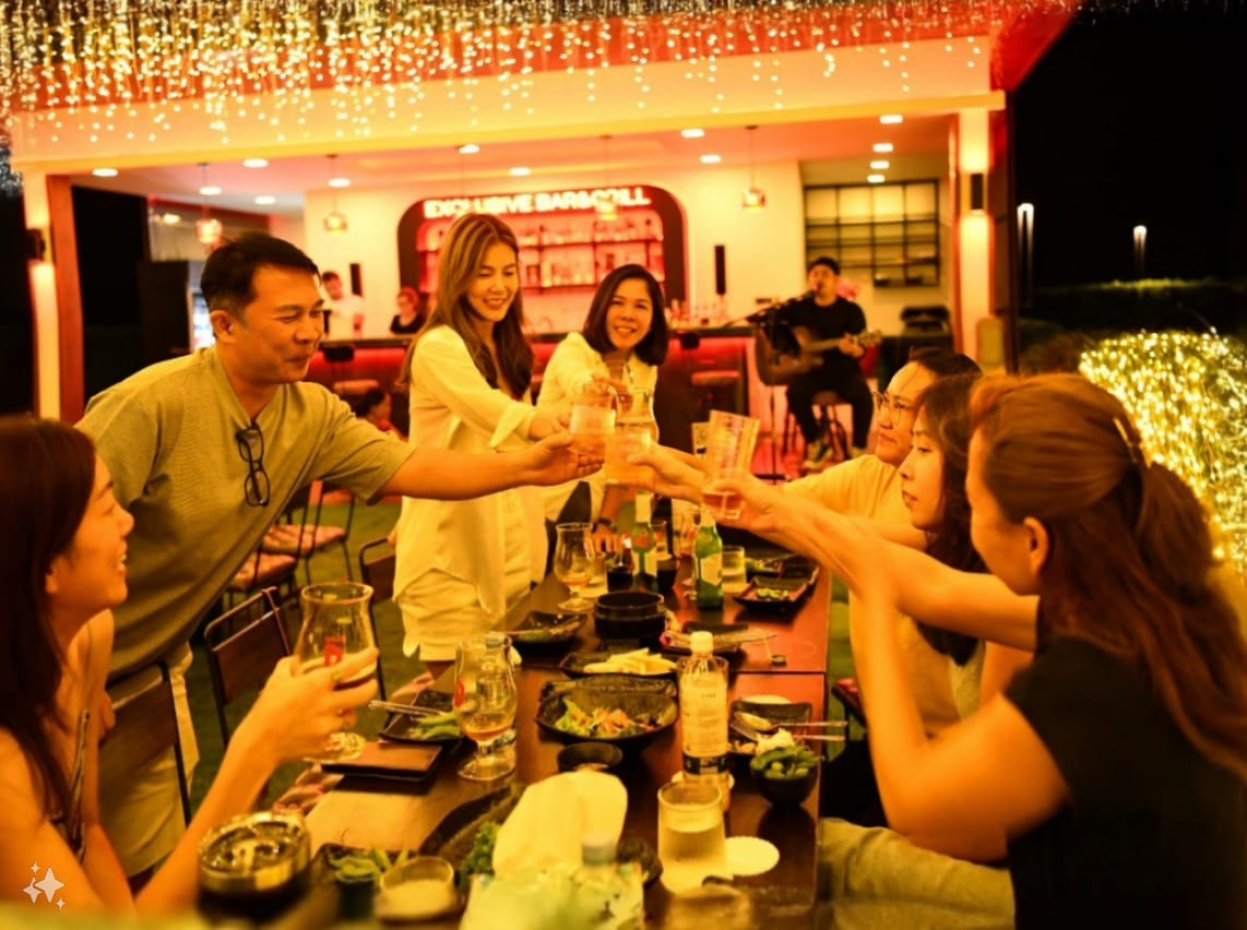 Exclusive bar&grill ร้านปิ้งย่างสไตล์ญี่ปุ่น พรีเมียม เครื่องดื่มนานาชาติ : นครปฐม