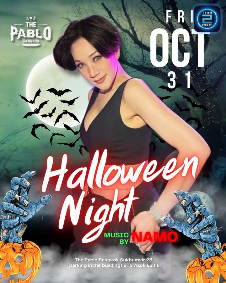👻 Get your spooky vibes on!
Booking Now😀
This Halloween, The Pablo Bangkok turns into a hauntingly f